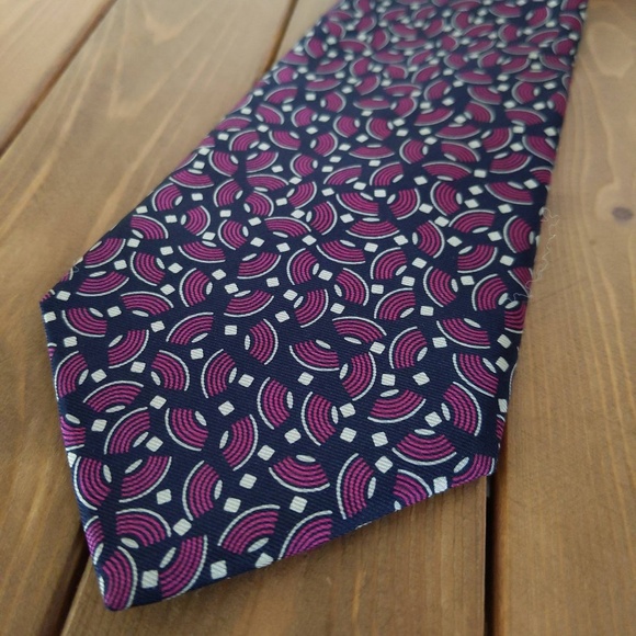 Yves Saint Laurent Purple Silk Tie - Picture 3 of 7